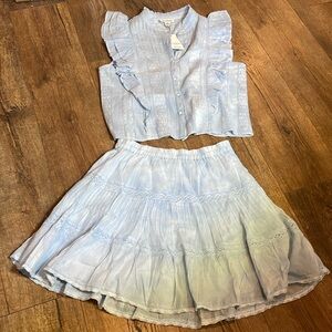 💙Allison 2 piece set small, baby blue, NWT P2P 19 💙😇